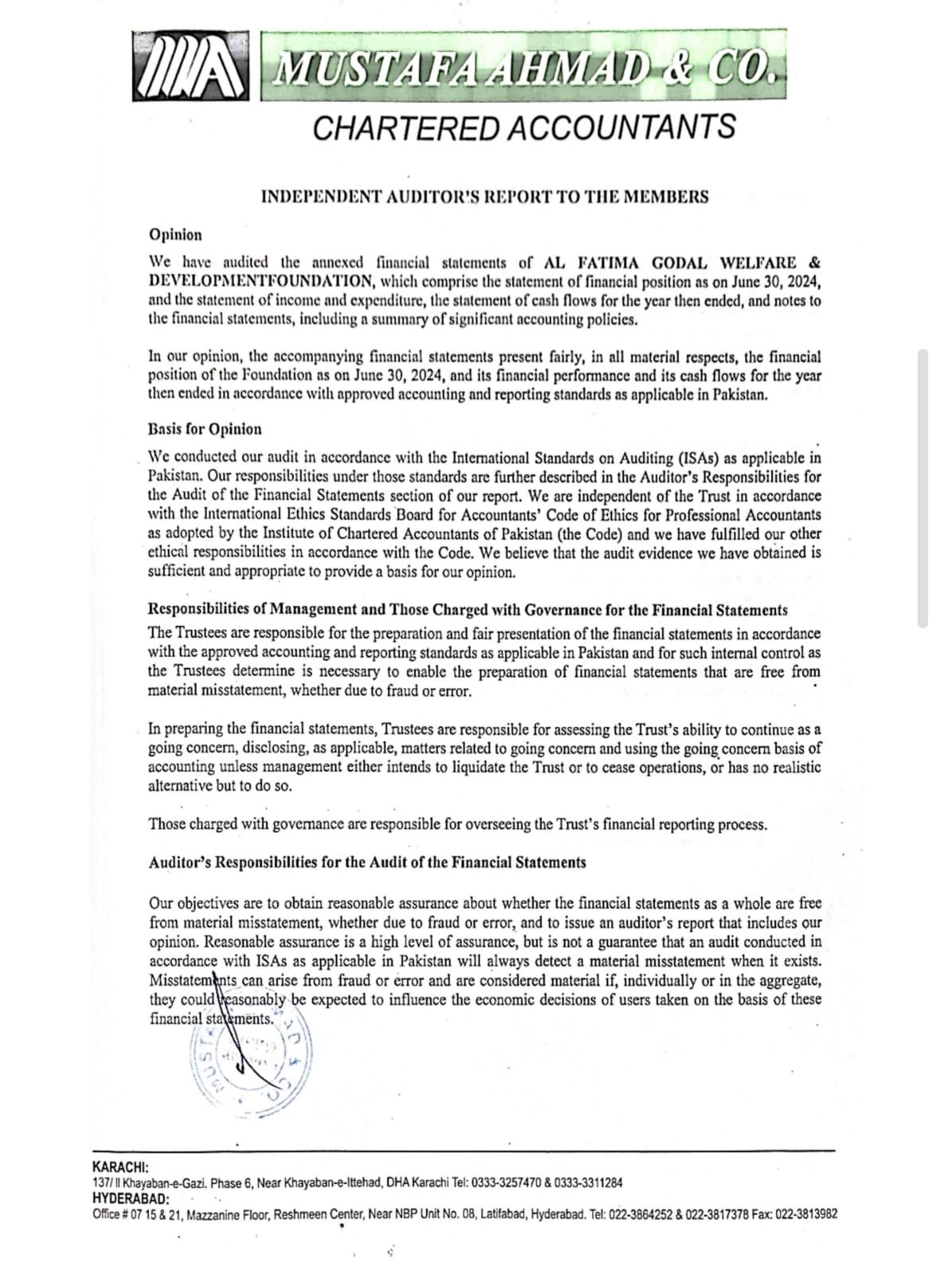Audit Report 2024 - 2