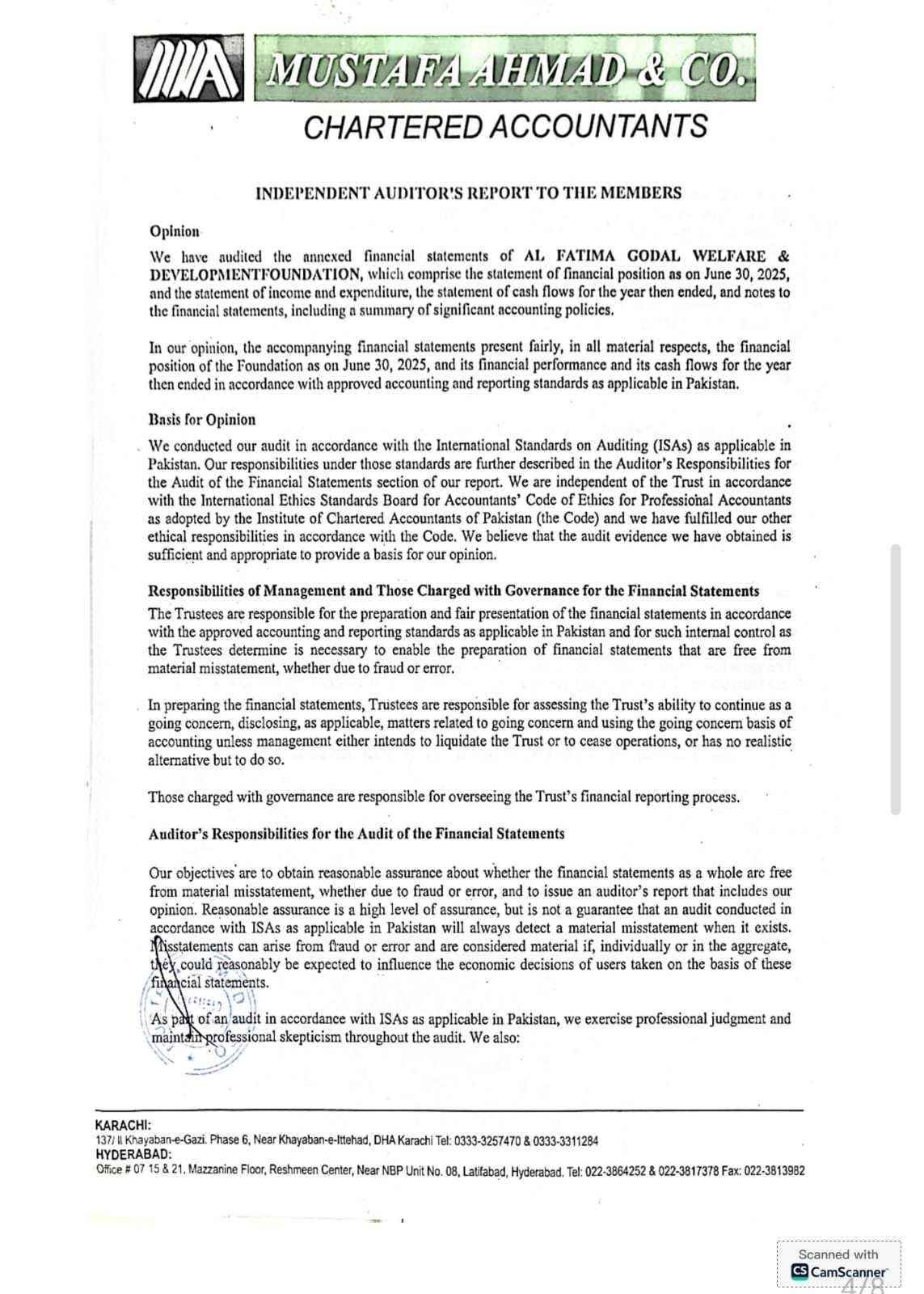 Audit Report 2025 - 2